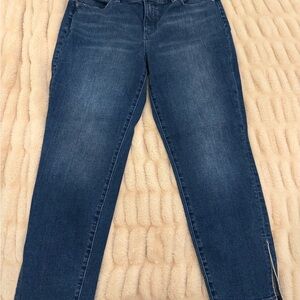 Talbots Dark Blue Ankle Jeans with Bling!